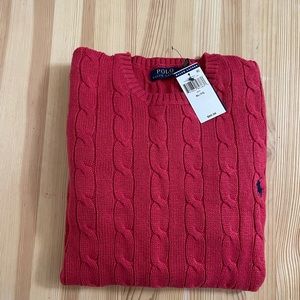 NWT Ralph Lauren Cotton Cable Knit Sweater